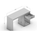Ver imagem 3 de Escrivaninha P- Escritório Malta C- 2 Gavetas Castanho - Politorno