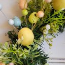 Ver imagem 4 de Guirlanda de Páscoa com Ovos e Verdes 40 Cm