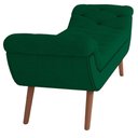 Ver imagem 5 de Kit Cabeceira Cama Box Casal 160cm Madrid com Puff Recamier Santorini Bouclê Verde
