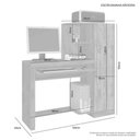 Ver imagem 2 de Escrivaninha Mesa para Computador Aroeira Candian Cacau - JCM Movelaria
