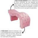 Ver imagem 2 de Maca Estética Estofada Reclinável Ergonômica Suede Ludmilla Cor:rosê