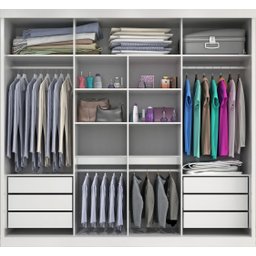 Guarda Roupa Casal Sevilha 3 Portas Correr 6 Gav. Branco - 3