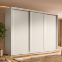 Ver imagem 1 de Guarda-Roupa Casal 3 Portas de Correr e 6 Gavetas Sevilha