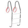 2 Un Chumbador para Escada de Piscina Abs Par de Chumbadores Tamanho Padrão - 2