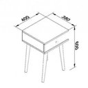 Ver imagem 2 de Mesa de Cabeceira Retrô 1 Gaveta Rt 3072 - Branco