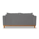 Ver imagem 5 de Sofá Rustico Viena 3 Lugares Com Base de Madeira Suede Cinza - Madeira Prima Deccor