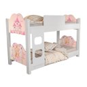 Ver imagem 2 de Beliche Solteiro Infantil Princesa Com grade de Proteção e Escada