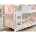 Ver imagem 3 de Beliche Solteiro Infantil Princesa Com grade de Proteção e Escada