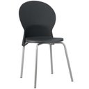Ver imagem 1 de Cadeira para Sala de Jantar Cozinha Mond F02 Base Aço Cinza Preto - Lyam Decor