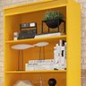 Armário S/porta Retrô Amarelo 2 Gavetas e 4 Prateleiras - 2