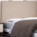 Ver imagem 2 de Cabeceira King 1,95m Esmeralda Suede Bege - Pallazio