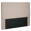 Ver imagem 1 de Cabeceira King 1,95m Esmeralda Suede Bege - Pallazio