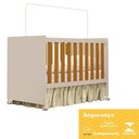 Ver imagem 5 de Berço Mini Cama Katatau Flex Areia Fosco/savana Fosco com Colchão D18 de 10cm - Reller Móveis