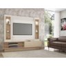 Painel/Estante para TV com LED Tb129L - Nobre/Off White - 2