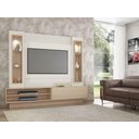 Ver imagem 2 de Painel/estante para Tv com Led Tb129l - Nobre/off White