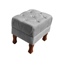 Ver imagem 4 de Opala Namoradeira + 2 Poltrona + Puff Decorativo Sofá Salão Sala Estar Escritório Cinza