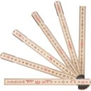 Ver imagem 1 de Escala métrica 1 metro 6 dobras madeira natural - Vonder