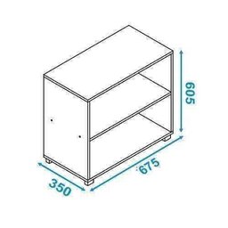 Balcão de Cozinha Multiuso 1 Prateleira Bmu 63 - Branco - 5 Balcão de Cozinha Multiuso 1 Prateleira Bmu 63 - Branco - 5
