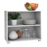 Balcão de Cozinha Multiuso 1 Prateleira Bmu 63 - Branco - 2
