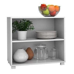 Balcão de Cozinha Multiuso 1 Prateleira Bmu 63 - Branco - 2 Balcão de Cozinha Multiuso 1 Prateleira Bmu 63 - Branco - 2