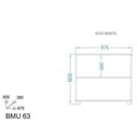 Ver imagem 4 de Balcão de Cozinha Multiuso 1 Prateleira Bmu 63 - Branco