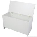 Ver imagem 2 de Banco/Caixa de Lenha com Baú Cl 001 100% MDF - Branco
