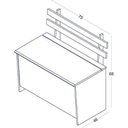 Ver imagem 4 de Banco/Caixa de Lenha com Baú Cl 001 100% MDF - Branco