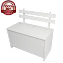 Ver imagem 1 de Banco/Caixa de Lenha com Baú Cl 001 100% MDF - Branco
