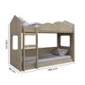 Cama Beliche Montessoriano Casinha By700 - Carvalho - 3