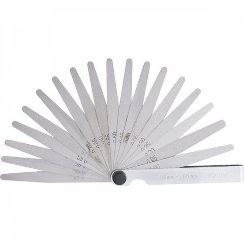 Cálibre de folga 005 mm a 100 mm 20 lâminas CF 020 Vonder