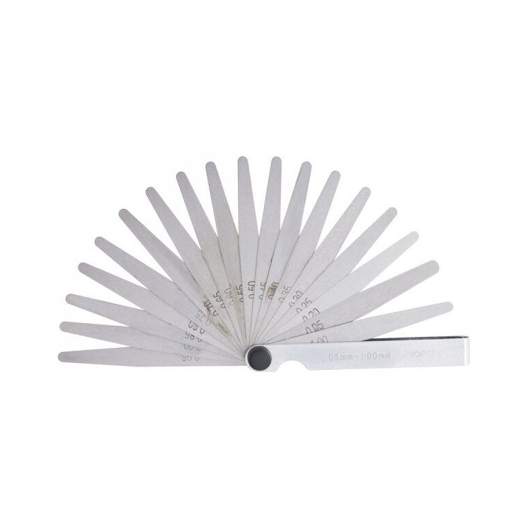 Cálibre de folga 005 mm a 100 mm 20 lâminas CF 020 Vonder