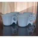 Ver imagem 5 de Kit Jogo 6 Xicaras Café/chá 200ml Cabo Prático - Porcelana Branca