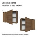 Ver imagem 4 de Armário Aéreo de Canto para Quarto 1 Porta Rustic Neo Madesa