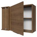Ver imagem 6 de Armário Aéreo de Canto para Quarto 1 Porta Rustic Neo Madesa