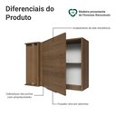 Ver imagem 3 de Armário Aéreo de Canto para Quarto 1 Porta Rustic Neo Madesa