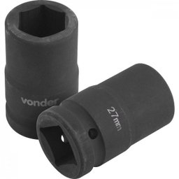 Soquete sextavado 27 mm para chave de roda desforcímetro/multiplicador de torque com encaixe 1" Vond - 1