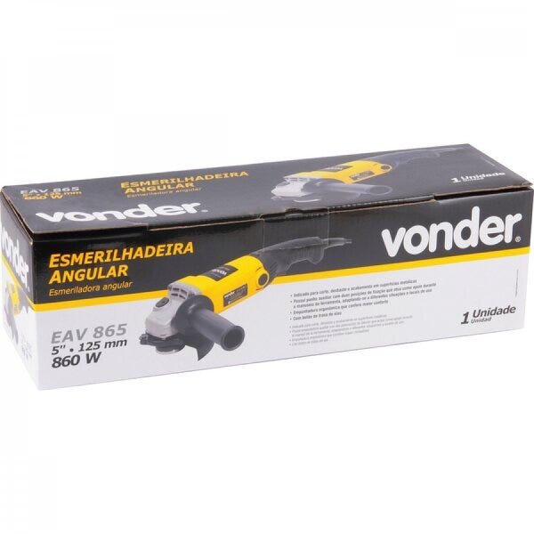 Esmerilhadeira Angular 5 Polegadas Eav 865 Vonder 127V - 2