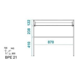 Penteadeira 1 Gaveta Office Bpe 21 - Branco - 5