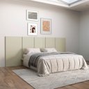 Ver imagem 1 de Cabeceira Queen em Mdf 280 X 118 Cm Lisa Off White Dalla Costa