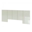 Ver imagem 2 de Cabeceira Queen em Mdf 280 X 118 Cm Lisa Off White Dalla Costa