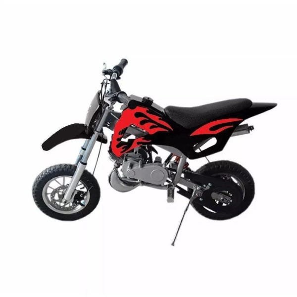 Mini Moto Criança Infantil Cross 49cc 2tempo Gasolina Azul em