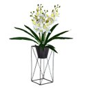 Ver imagem 7 de Kit 7 Orquídeas Dançantes Branco Artificial Premium 60cm Flores Realistas Decoração Luxo