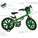 Ver imagem 3 de Bicicleta Aro 16 Hulk Vingadores Brinquedos Bandeirante