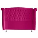 Ver imagem 1 de Cabeceira de Cama Box Toquio Casal Queen 160cm Suede Rosa Pink