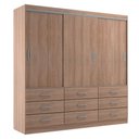 Ver imagem 2 de Guarda-roupa Casal Isabela 3 Portas 9 Gavetas - Evidência Móveis