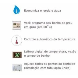 Aquecedor Central Digital Kdt Branco 220v 10560w - 2