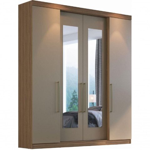 Roupeiro Herval Ph 1717 Nogueira + Fendi