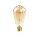 Ver imagem 2 de 2 Arandela Colonial Externo Preto Lente Transp. Lup40 + LED