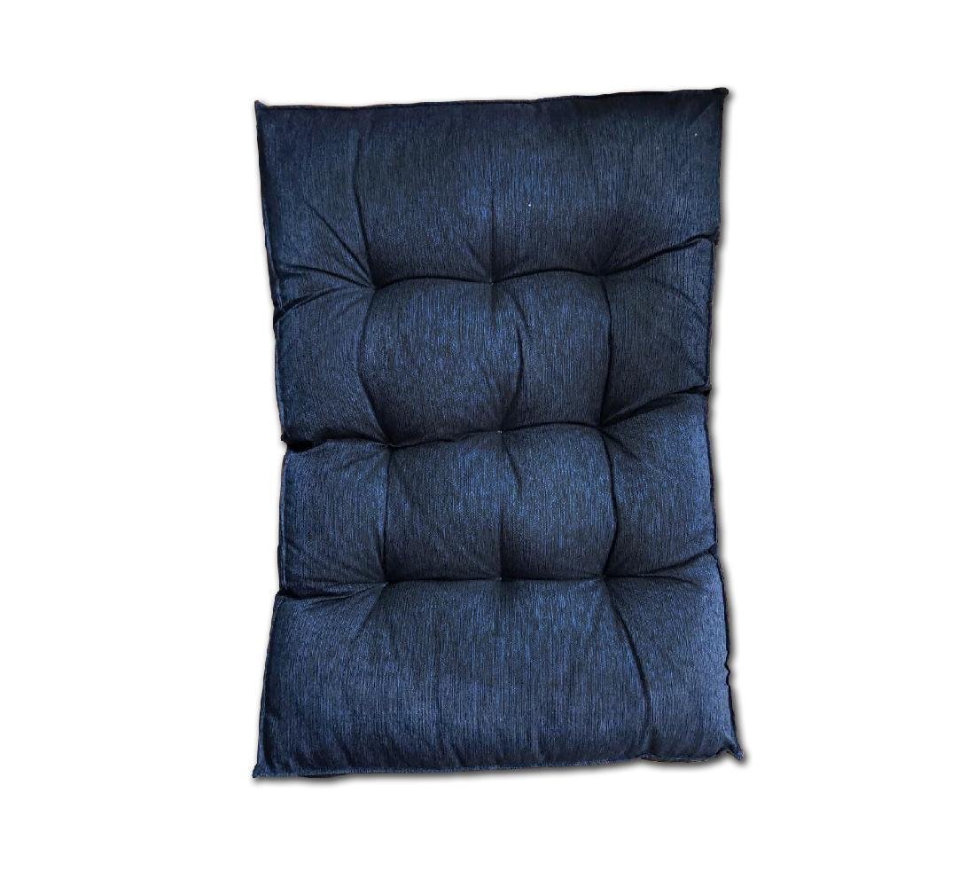 Almofada Futon Alto Linho Twist 120x80 Gigante Azul - 3