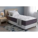 Ver imagem 2 de Cama Box Novo + Colchão Molas Kappesberg Ensacadas Inverno Verão + Base Crc Courano White